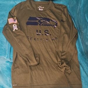Seattle Seahawk olive green XL